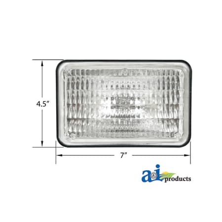 A & I Products Replacement Sealed Beam, 12 Volt 8" x4" x3" A-28A911